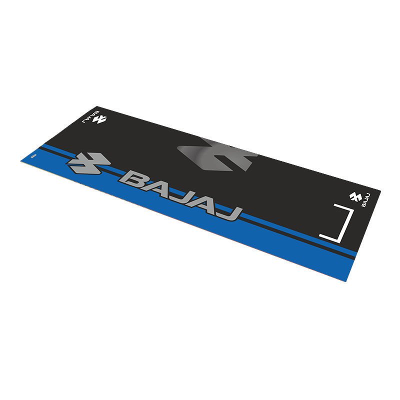 Bajaj Mavi Desenli 80X220cm Kaydırmaz Motosiklet Halısı