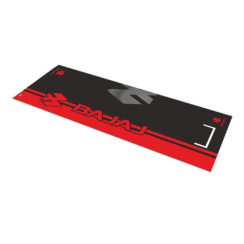 Bajaj Kırmızı Desenli 80X220cm Kaydırmaz Motosiklet Halısı