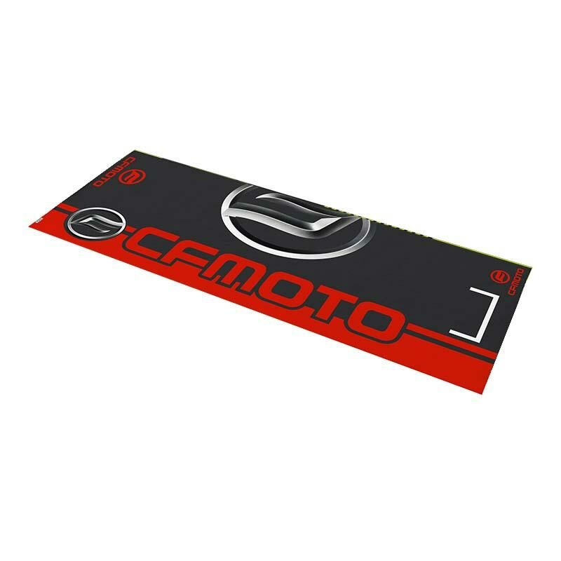 CF Moto Siyah Kırmızı Motosiklet Halısı 80 X 220 cm