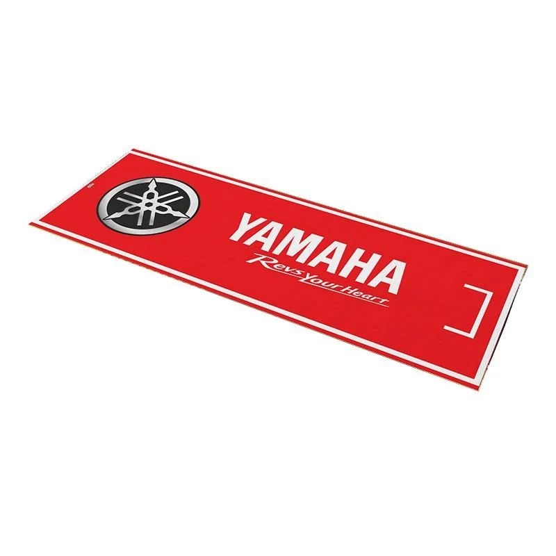Yamaha Kırmızı Motosiklet Halısı 80 X 220 cm