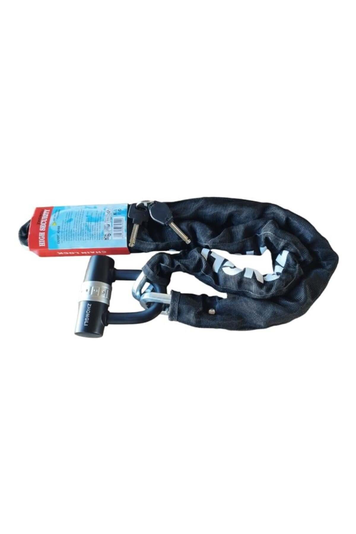 ZHONGLİ ZİNCİR KİLİT 10MM X 1500 U TİP ÇELİK KESİLMEZ